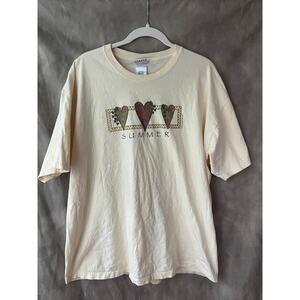 Adorable Sonoma Goods for Life Summer Tee Cottage-Core (SIZE: XL)